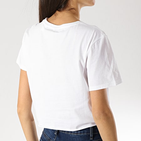 Guess - Tee Shirt Crop Femme O84I113Z07 Blanc