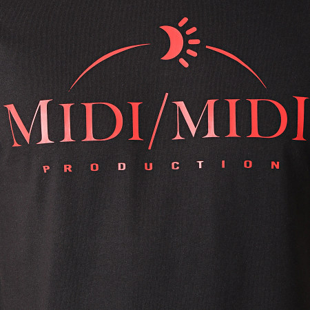 Heuss L'Enfoiré - Tee Shirt Midi Midi Nero Rosso
