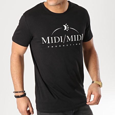 Heuss L'Enfoiré - Tee Shirt Midi Midi Noir Blanc