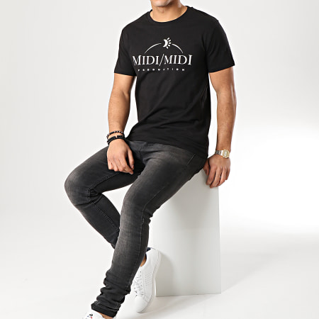 Heuss L'Enfoiré - Tee Shirt Midi Midi Nero Bianco