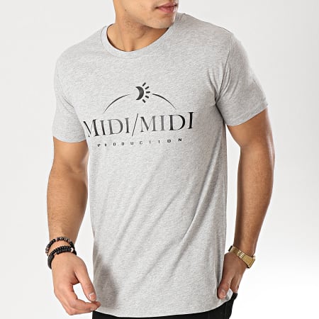 Heuss L'Enfoiré - Camiseta Midi Midi Gris