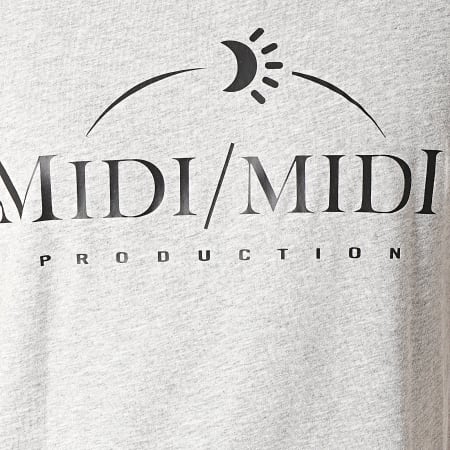 Heuss L'Enfoiré - Midi Midi Tee Shirt Grigio erica