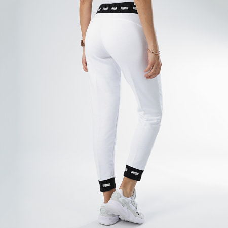 Puma - Pantalon Jogging Femme Amplified Sweat 854382 Blanc Noir