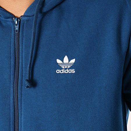Adidas Originals - Sweat Zippé Capuche 3-Stripes FZ DV1556 Bleu Marine