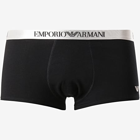 Emporio Armani - Boxer 111842-9P512 Noir Argenté