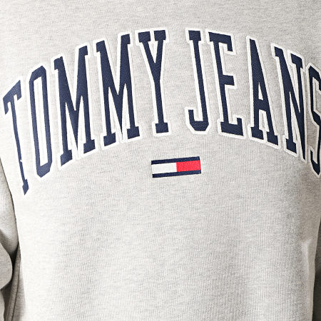Tommy Jeans - Sweat Crewneck Clean Collegiate 5945 Gris Chiné