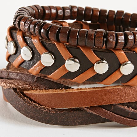 Deeluxe - Lot De 3 Bracelets Apache Marron 