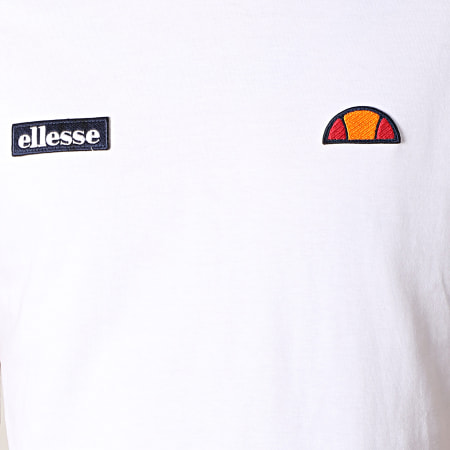 Ellesse - Tee Shirt Oversize A Bandes Fede SHA05907 Blanc