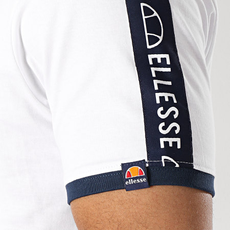 Ellesse - Tee Shirt Oversize A Bandes Fede SHA05907 Blanc