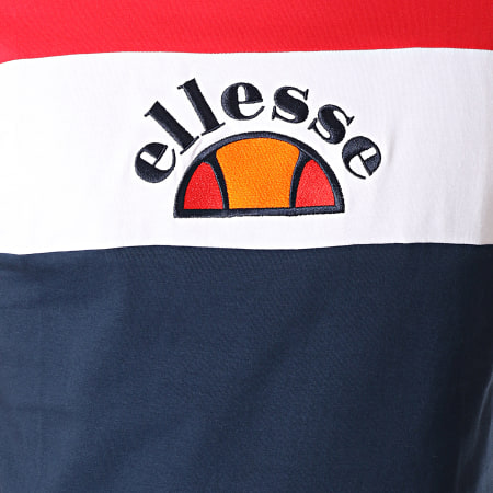 Ellesse - Tee Shirt Gubbio SHA04388 Rouge Blanc Bleu Marine