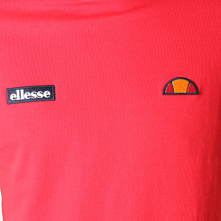Ellesse - Tee Shirt Oversize A Bandes Fede SHA05907 Rouge