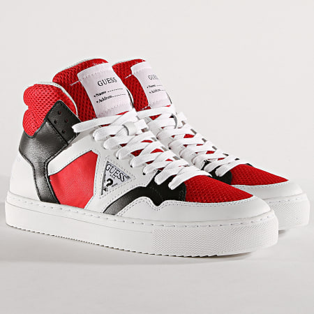 Guess - Baskets FM6BRULEA12 White Red Black