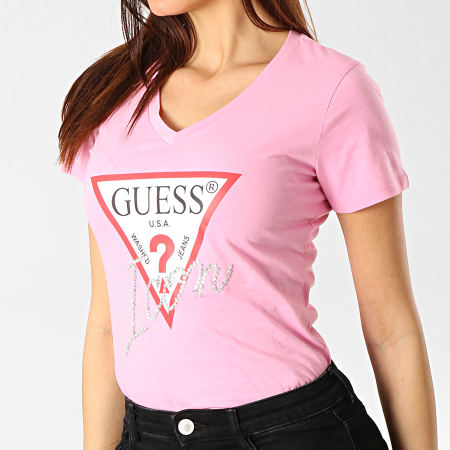 Guess - Tee Shirt Femme W92I59K75R0 Rose