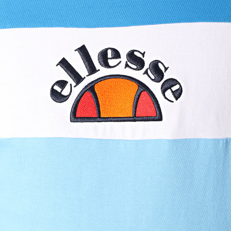Ellesse - Tee Shirt Gubbio SHA04388 Bleu Roi Blanc Bleu Clair