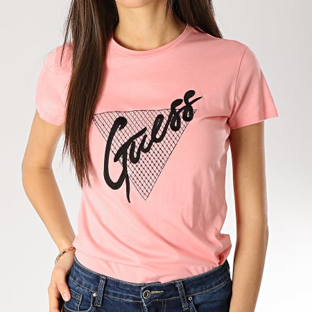 Guess - Tee Shirt Femme W92I53K19U1 Rose