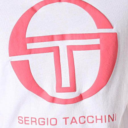 Sergio Tacchini - Tee Shirt Iberis 37740 Blanc Rose