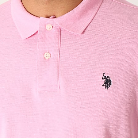 US Polo ASSN - Polo Manches Courtes Institutionnal Rose