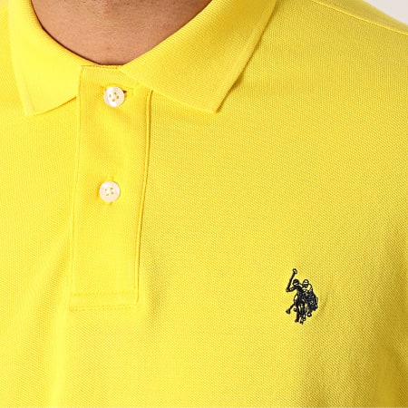 US Polo ASSN - Polo Manches Courtes Institutionnal Jaune