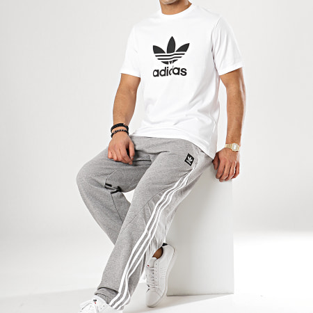 Adidas Originals - Pantalon Jogging A Bandes Insley DU8311 Gris Chiné