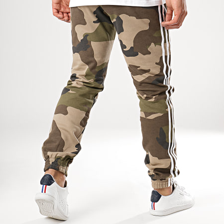 Adidas Originals - Pantalon Jogging A Bandes Camouflage Fleece DV2052 Vert Kaki