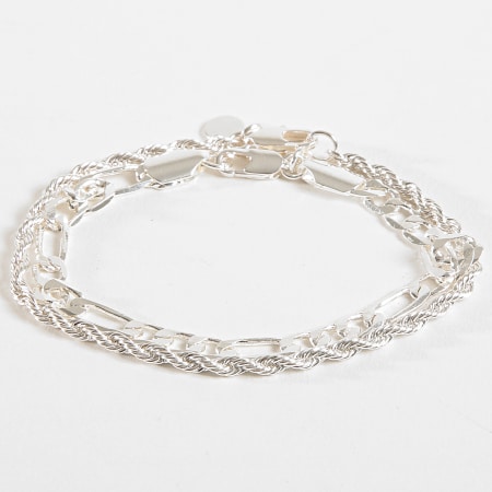 Chained And Able - Lot De 2 Bracelets Majesty BA17047 Argenté 