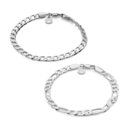 Chained And Able - Lot De 2 Bracelets Royal OE0P1 Argenté