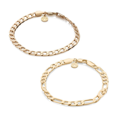 Chained And Able - Lot De 2 Bracelets Royal OE0P2 Doré