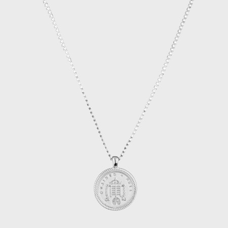 Chained And Able - Collier Coin Pendant OE016 Argenté