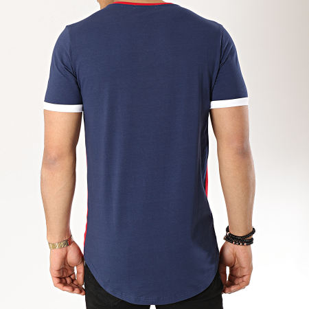 Terance Kole - Tee Shirt Oversize 98211 Bleu Marine Blanc Rouge