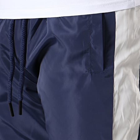 Terance Kole - Pantalon Jogging A Bandes 88031 Bleu Marine Blanc Rouge