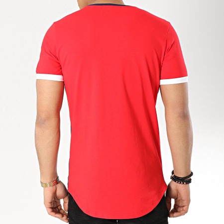 Terance Kole - Tee Shirt Oversize 98211 Rouge Bleu Marine Blanc
