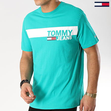 Tommy Hilfiger - Tee Shirt Essential Box Logo 6089 Vert