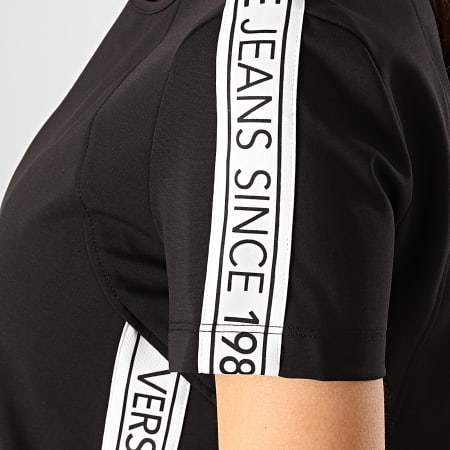 Versace Jeans Couture - Robe Femme Avec Bandes Since TDM904 Noir 