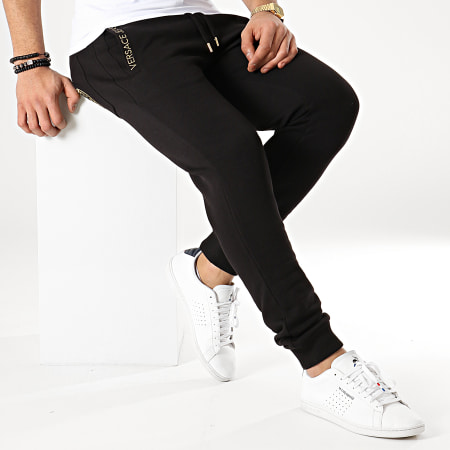 Versace Jeans Couture - Pantalon Jogging Tum315 Noir Doré
