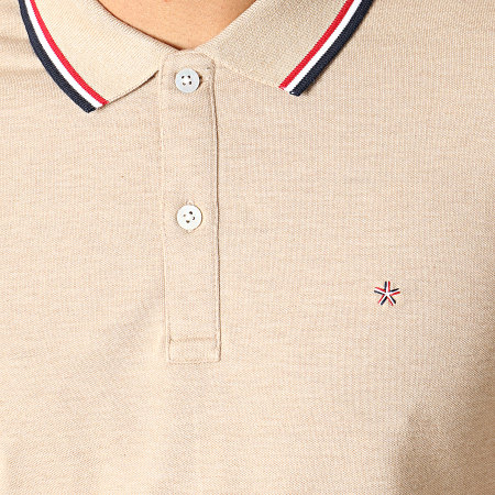 Celio - Polo Manches Courtes Necetwo Beige Chiné