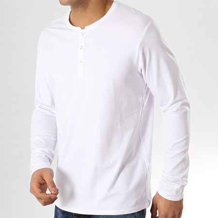 Celio - Tee Shirt Manches Longues Nesupimao Blanc