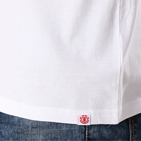 Element - Tee Shirt Manches Longues Glimpse Horizontal Blanc