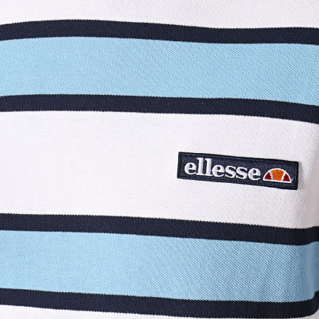 Ellesse - Tee Shirt Pluto SHA06340 Blanc Bleu Clair 