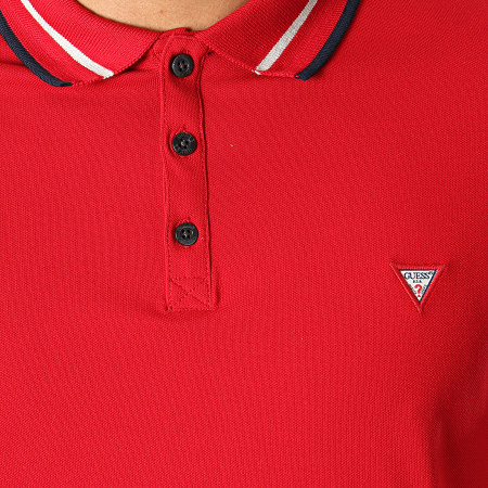 Guess - Polo Manches Courtes M92P08-K7O60 Rouge 