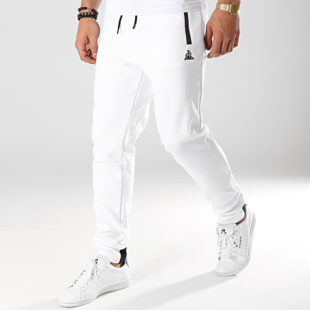 le coq sportif pantalon homme blanche