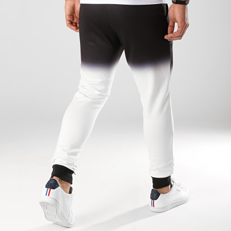 Terance Kole - Pantalon Jogging Dégradé 23199 Noir Blanc