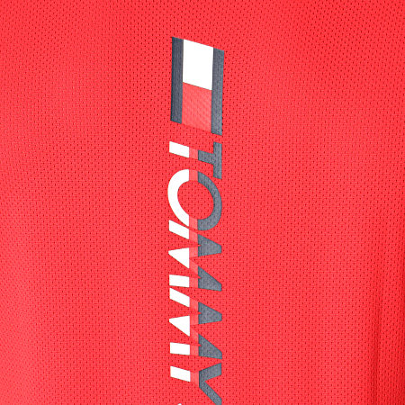 Tommy Hilfiger - Tee Shirt De Sport Back Logo 0055 Rouge