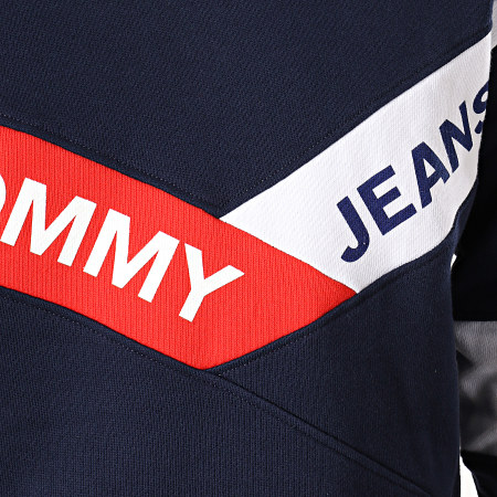 Tommy Jeans - Sweat Crewneck Chevron 6041 Bleu Marine