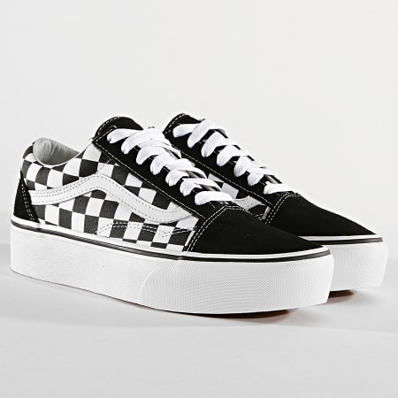 vans damier old skool femme