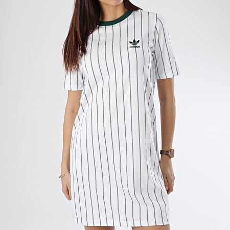 Adidas Originals - Robe Tee Shirt DU9934 Blanc Vert