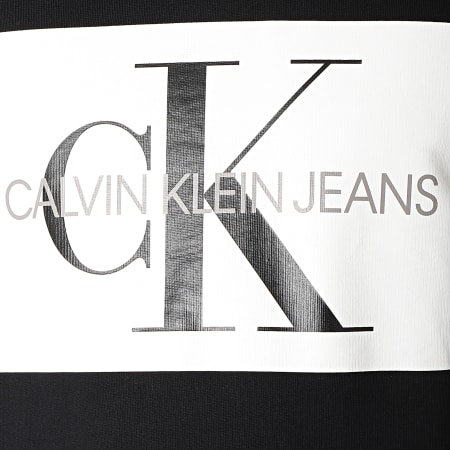 Calvin Klein - Sweat Capuche Monogram Box Logo 7745 Noir