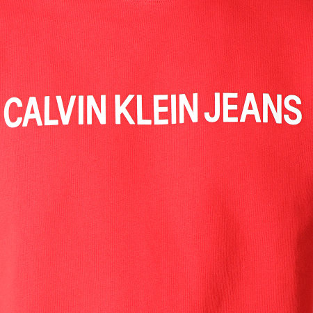 Calvin Klein - Sweat Crewneck Institutional Logo 7758 Rouge