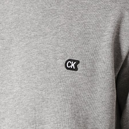 Calvin Klein - Sweat Crewneck Chest Embroidery 0344 Gris Chiné 