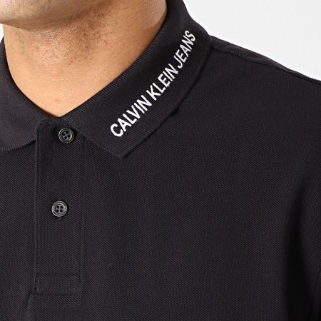 Calvin Klein - Polo Manches Courtes Institutionnal Collar 1172 Noir