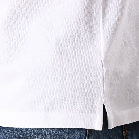Calvin Klein - Polo Manches Coutres Institutionnal Collar 1172 Blanc
